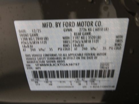 New 2026 Ford Explorer Tremor w/ Tremor Ultimate Package image 44