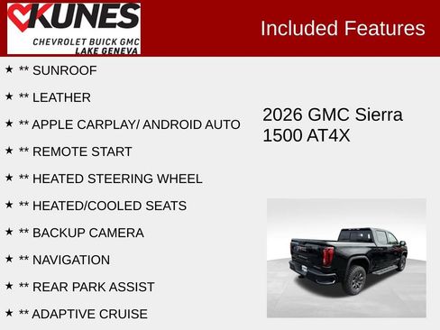 New 2026 GMC Sierra 1500 AT4X AWD/4WD image 3