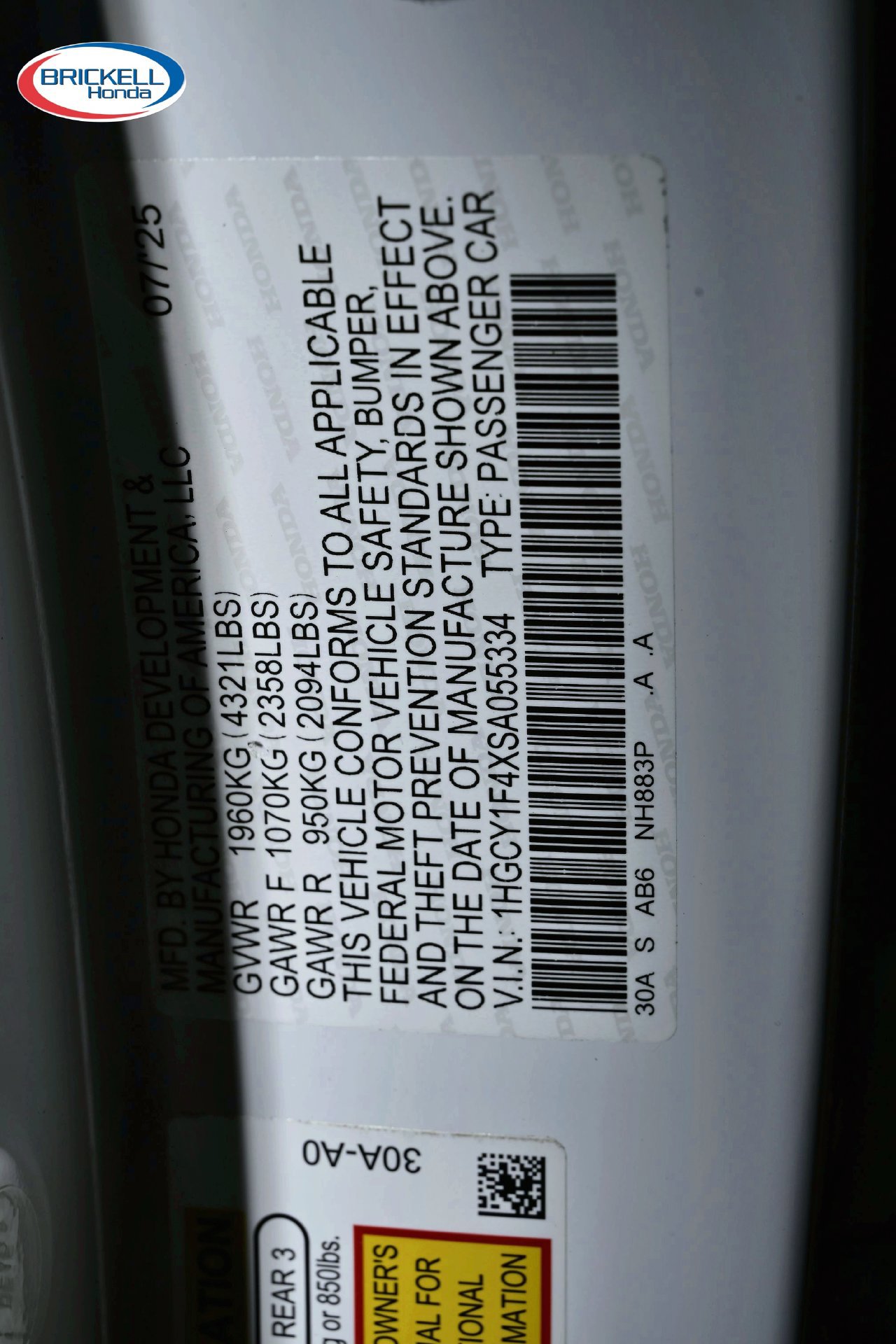 Used 2025 Honda Accord SE image 38