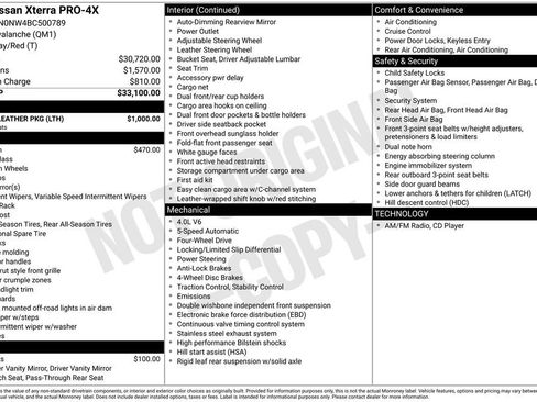 Used 2011 Nissan Xterra PRO-4X w/ Pro-4x Leather Pkg image 3