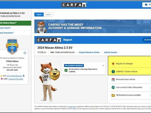 Used 2024 Nissan Altima 2.5 SV image 12