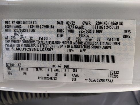 Used 2022 Lincoln Corsair FWD image 33
