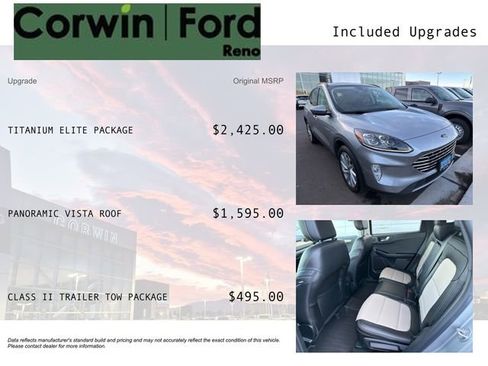 Used 2022 Ford Escape Titanium w/ Titanium Elite Package image 3