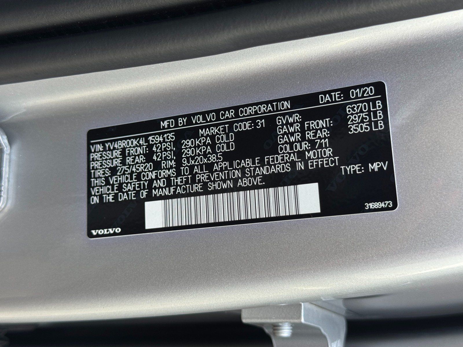 Used 2020 Volvo XC90 T8 Momentum w/ Protection Package Premier AWD/4WD image 44