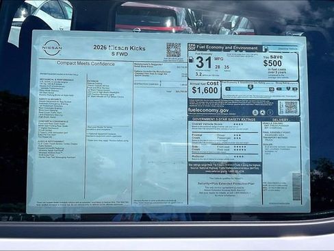 New 2026 Nissan Kicks S FWD image 13