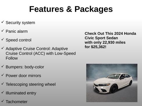 Certified 2024 Honda Civic Sport image 20