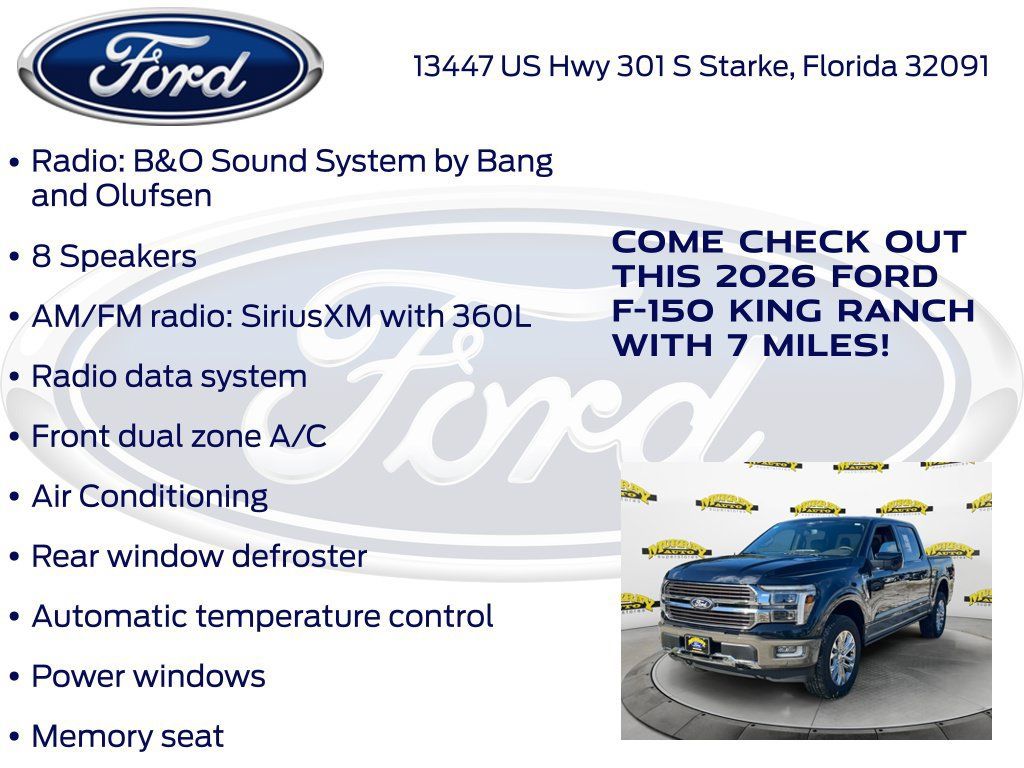New 2026 Ford F150 King Ranch w/ Equipment Group 601A High AWD/4WD image 25