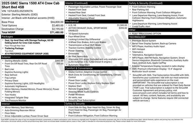 Used 2025 GMC Sierra 1500 AT4 AWD/4WD image 25