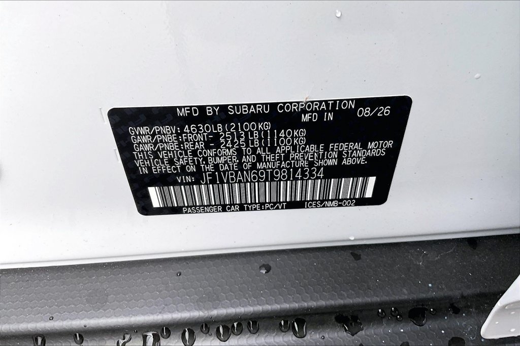 New 2026 Subaru WRX Limited AWD/4WD image 16