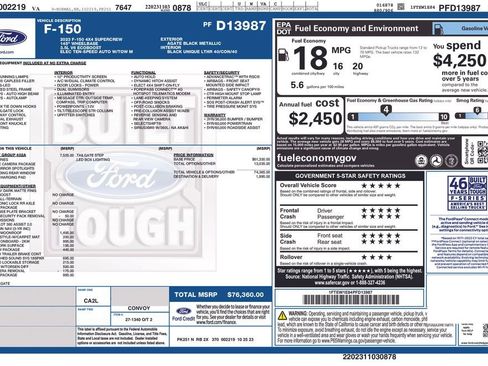 Used 2023 Ford F150 Tremor w/ Equipment Group 402A High image 6