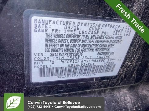 Used 2016 Nissan Sentra SV image 12