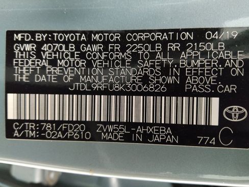 Used 2019 Toyota Prius LE AWD/4WD image 33