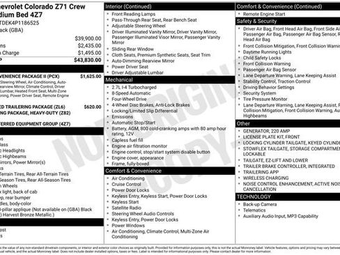 Used 2023 Chevrolet Colorado Z71 w/ Z71 Convenience Package 2 AWD/4WD image 1
