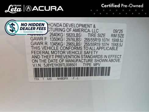 Certified 2026 Acura MDX SH-AWD image 26
