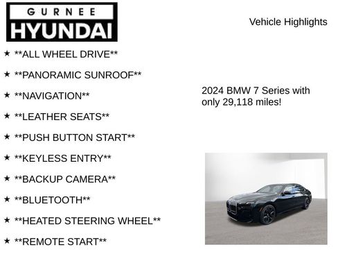 Used 2024 BMW 760i xDrive w/ Premium Package AWD/4WD image 7