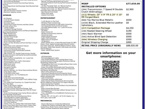 Used 2020 BMW M4 Convertible w/ Competition Package image 82