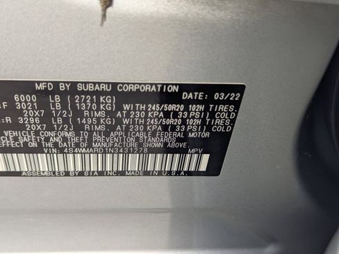 Certified 2022 Subaru Ascent Touring AWD/4WD image 31
