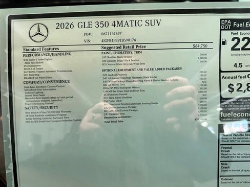 New 2026 Mercedes-Benz GLE 350 4MATIC image 17