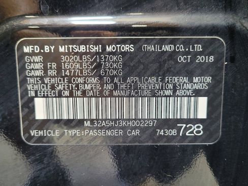Used 2019 Mitsubishi Mirage LE FWD image 33