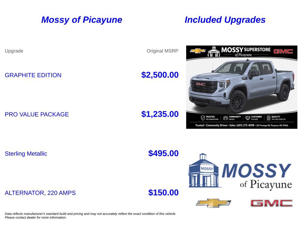 Used 2025 GMC Sierra 1500 Pro w/ Graphite Edition RWD image 7