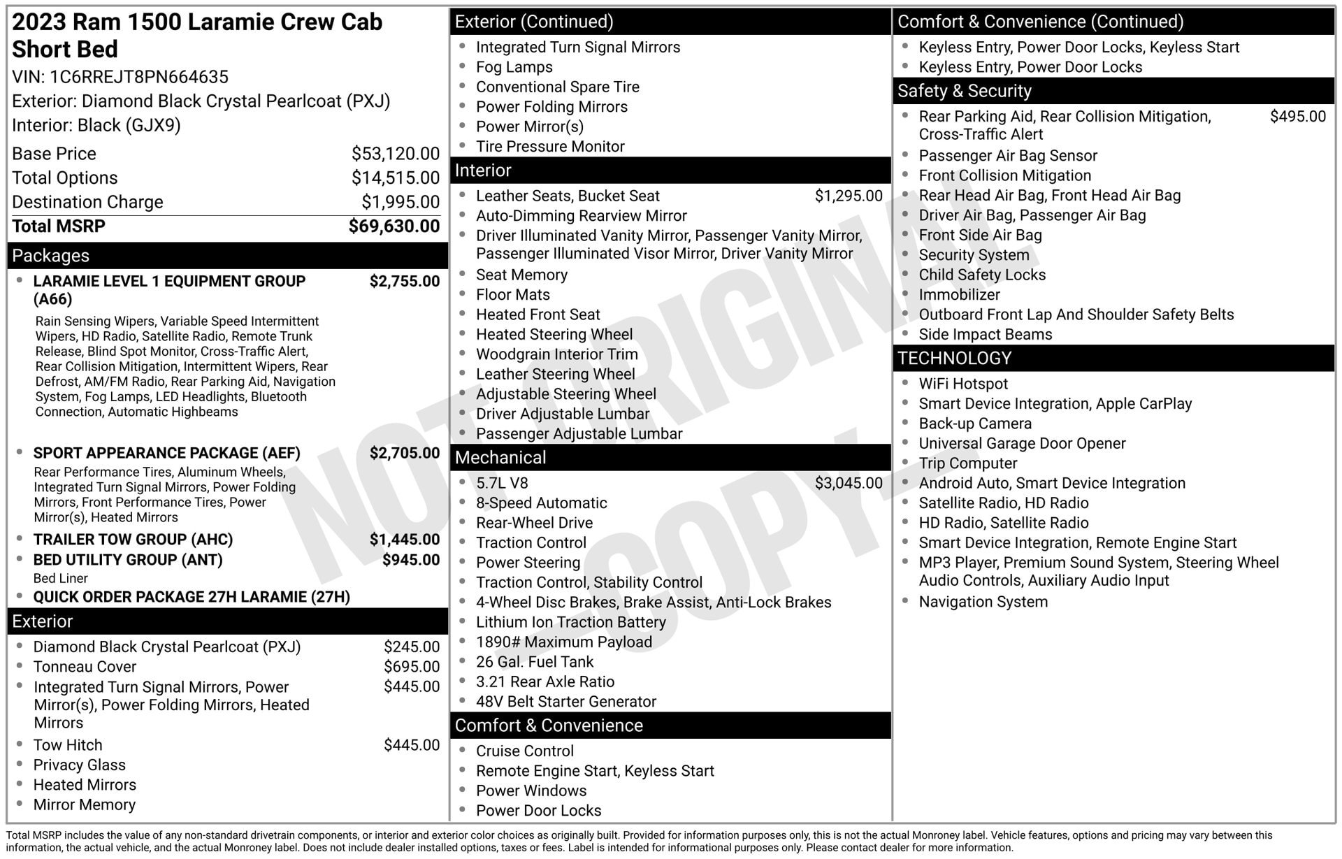 Used 2023 RAM 1500 Laramie RWD image 35
