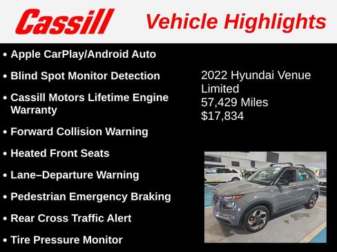 Used 2022 Hyundai Venue Limited FWD image 3