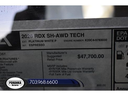 New 2026 Acura RDX Technology Package image 38