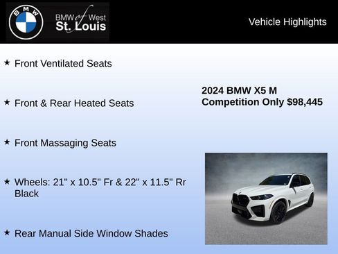 Used 2024 BMW X5 M Competition w/ Executive Package AWD/4WD image 31