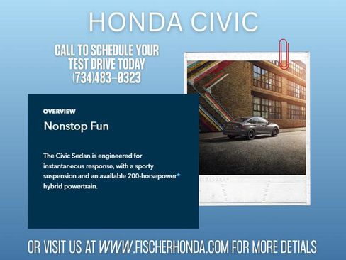 New 2026 Honda Civic Sport image 2