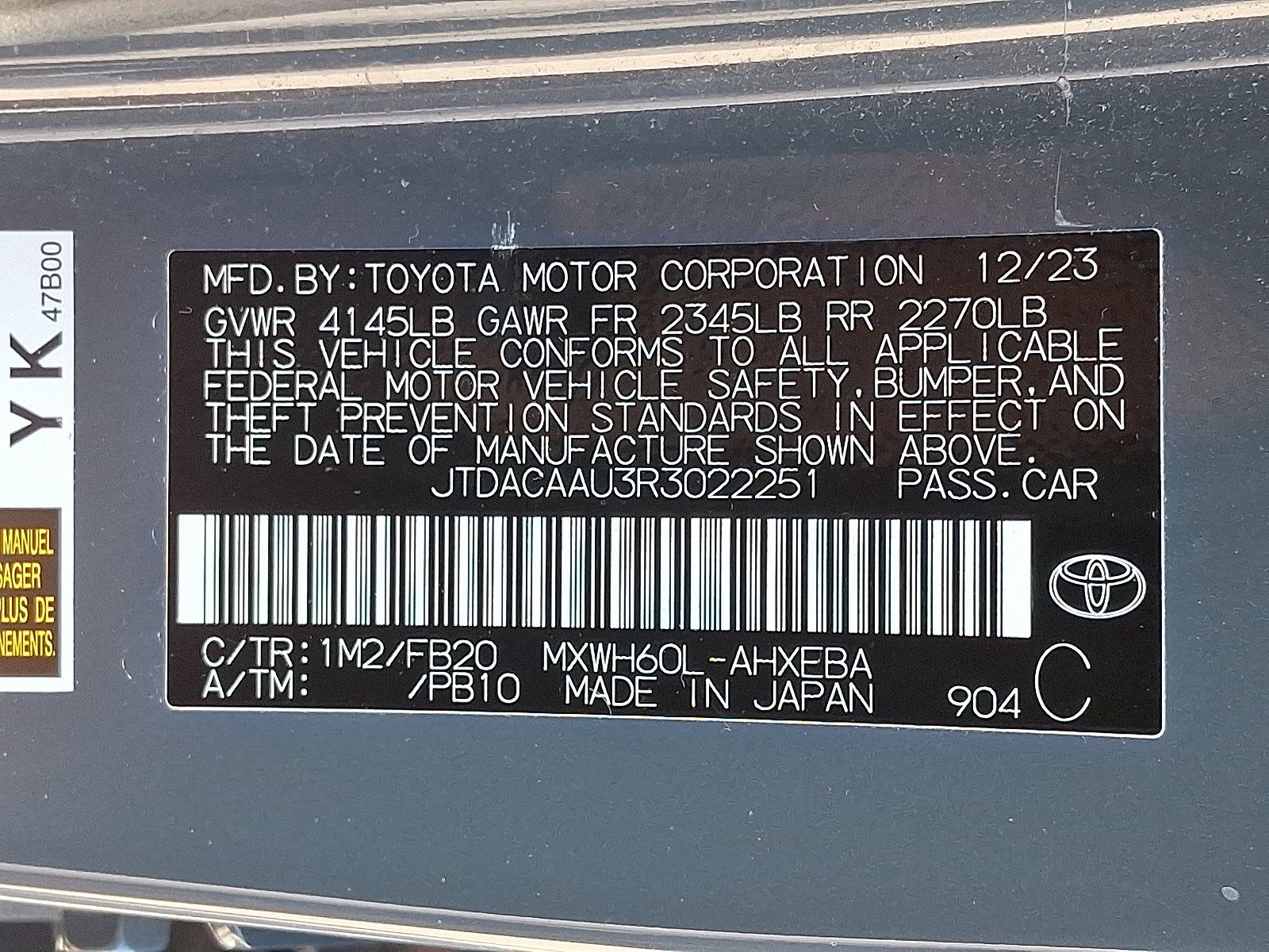 Used 2024 Toyota Prius LE FWD image 26
