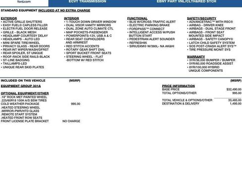 New 2025 Ford Escape ST-Line w/ Equipment Group 301A image 2