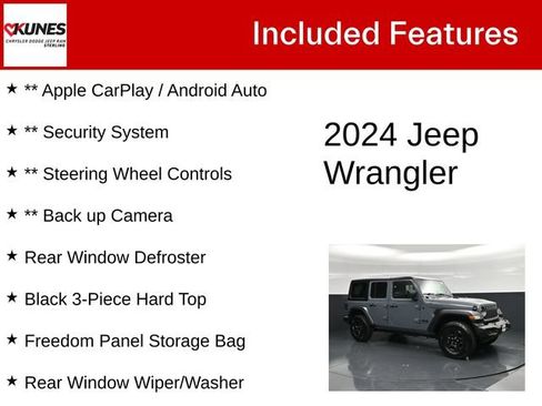 Used 2024 Jeep Wrangler Unlimited Sport AWD/4WD image 4
