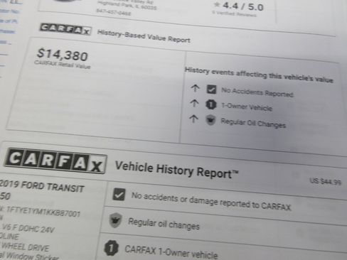 Used 2019 Ford Transit 150 130 Low Roof image 36