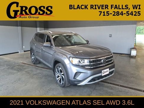 Used 2021 Volkswagen Atlas SEL Premium AWD/4WD image 1