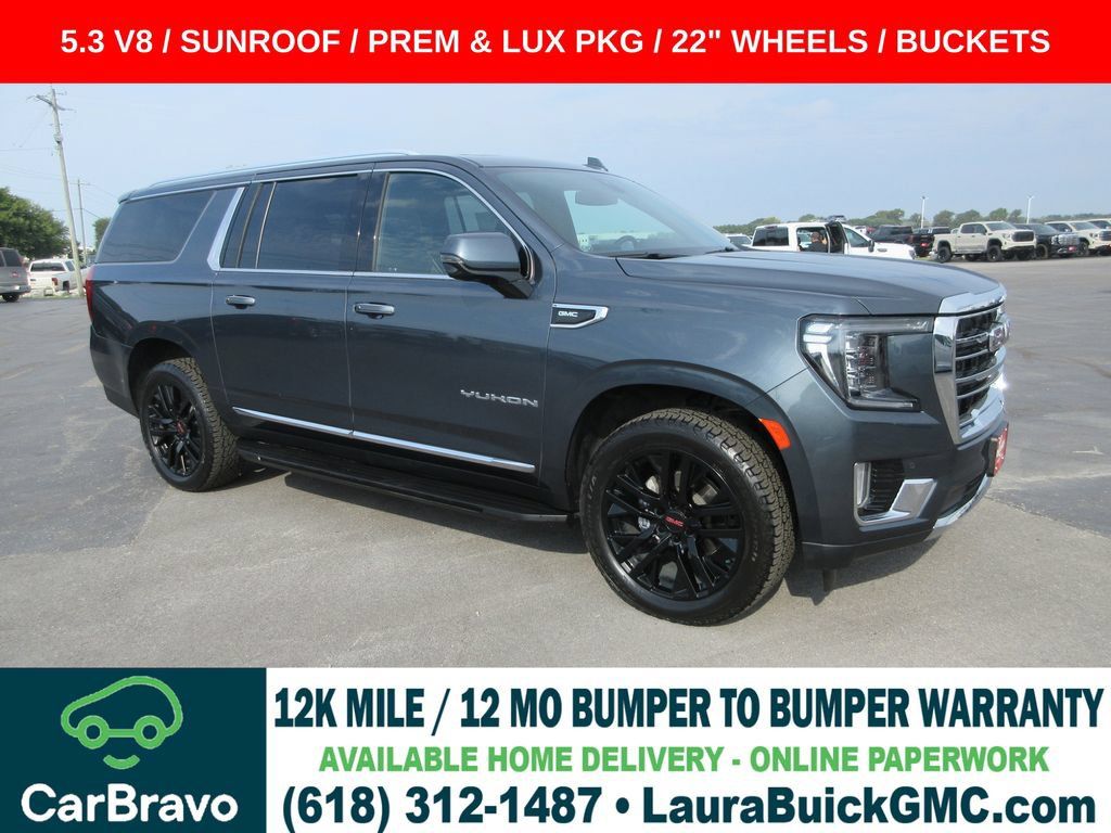 Certified 2021 GMC Yukon XL SLT w/ SLT Premium Package AWD/4WD image 1