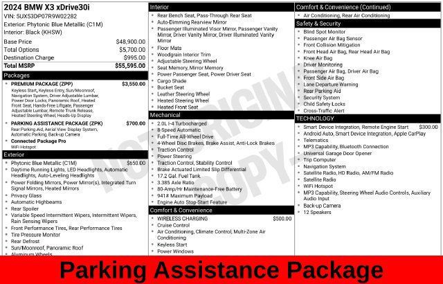 Used 2024 BMW X3 xDrive30i w/ Premium Package AWD/4WD image 14
