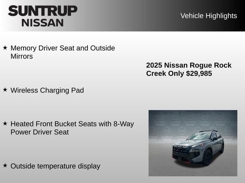 Used 2025 Nissan Rogue SV w/ Rock Creek Premium Package AWD/4WD image 22
