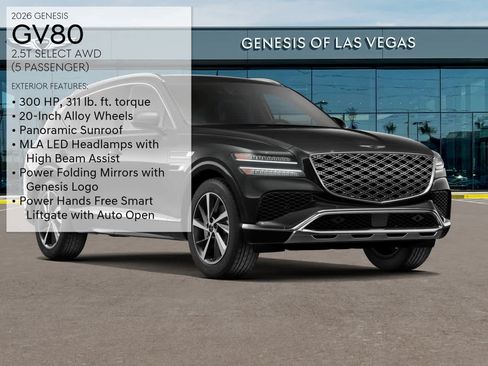 New 2026 Genesis GV80 2.5T Select AWD/4WD image 3