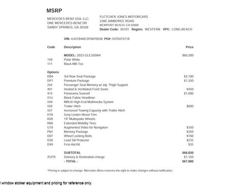 Certified 2023 Mercedes-Benz GLE 350 4MATIC image 2