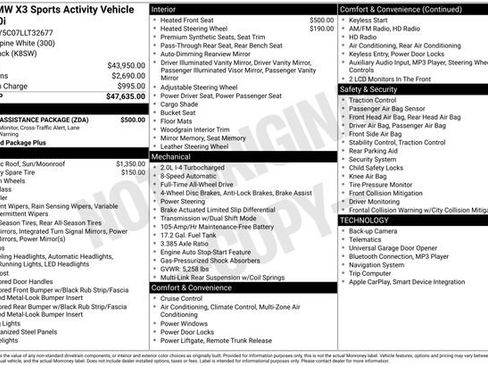 Used 2020 BMW X3 xDrive30i w/ Driving Assistance Package image 10