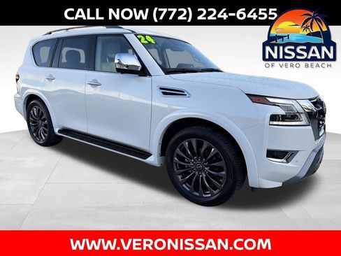 Certified 2024 Nissan Armada Platinum w/ Cargo Package RWD image 1