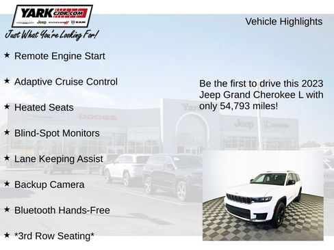 Certified 2023 Jeep Grand Cherokee L Laredo w/ Luxury Tech Group I AWD/4WD image 12
