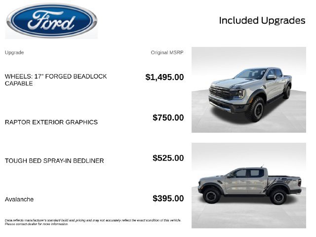 New 2026 Ford Ranger Raptor AWD/4WD image 2