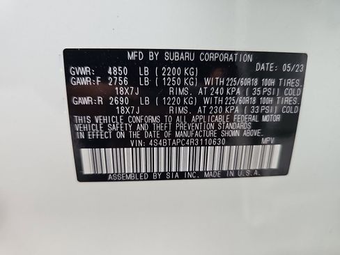 Used 2024 Subaru Outback Touring AWD/4WD image 16