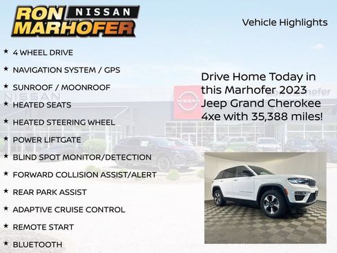 Used 2023 Jeep Grand Cherokee 4WD 4xe w/ Luxury Tech Group II image 14