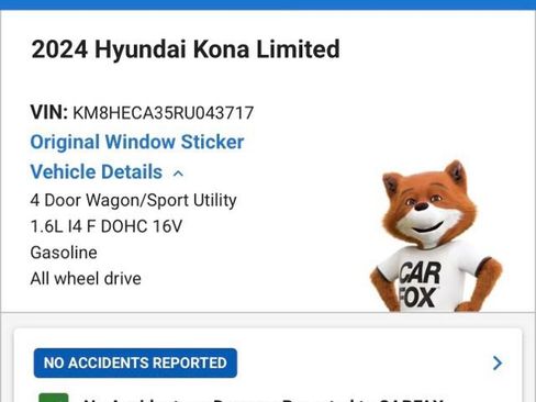 Used 2024 Hyundai Kona Limited AWD/4WD image 35