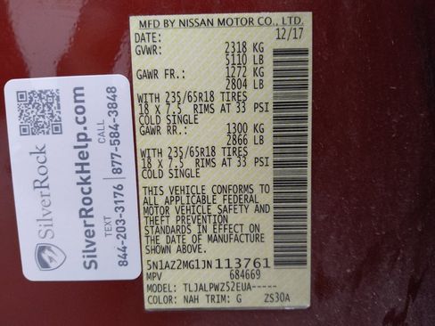 Used 2018 Nissan Murano S FWD image 33