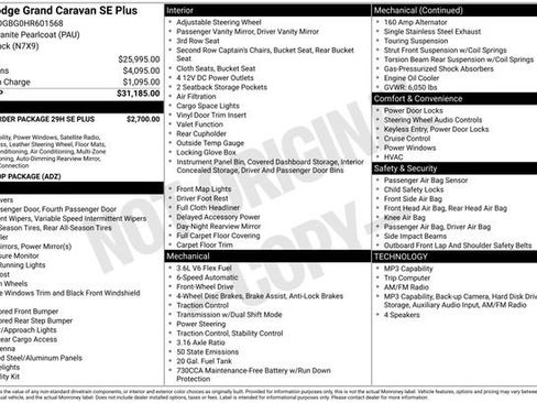 Used 2017 Dodge Grand Caravan SE FWD image 13