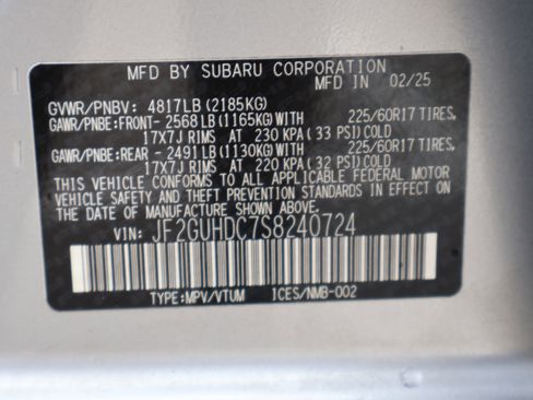 Used 2025 Subaru Crosstrek 2.0i Premium AWD/4WD image 47