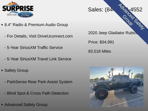 Used 2020 Jeep Gladiator Rubicon AWD/4WD image 20